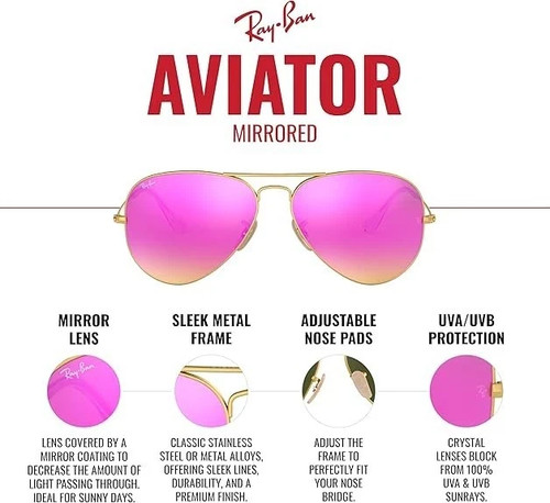 Ray ban aviator 3025 mirror - 3025,