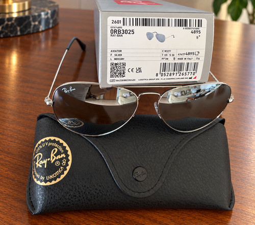 Ray ban rb3025 aviator - aviator, mercury